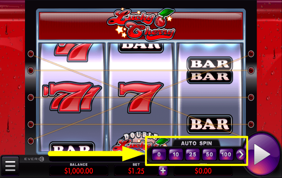 Lucky Cherry CHOOSE AUTOMATIC SPINS.