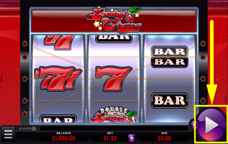 Lucky Cherry BEGIN PLAYING THE GAME.