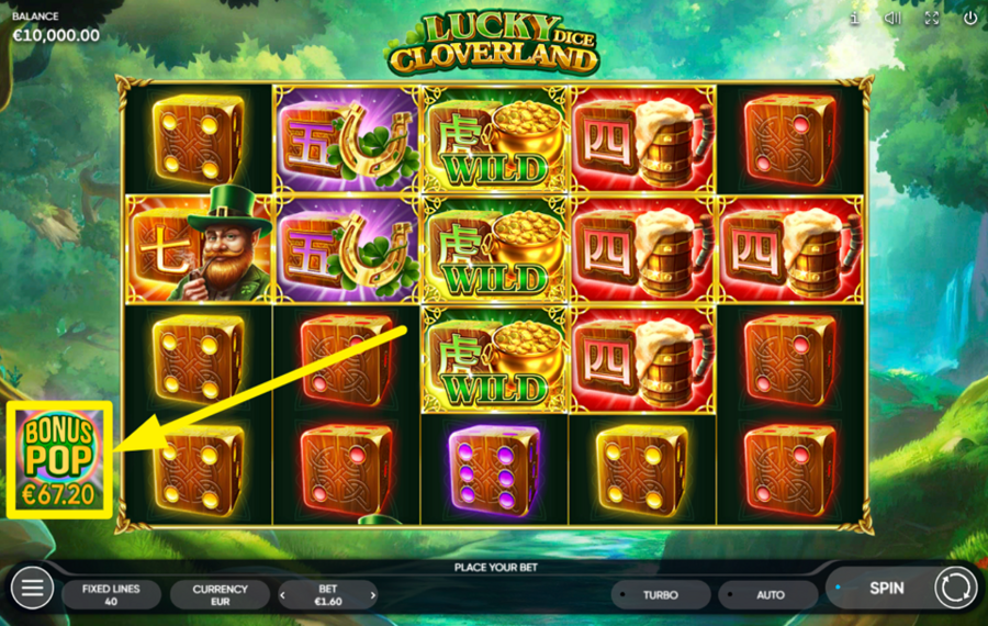 Lucky Cloverland Dice Бесплатные вращения, больше выигрышей?