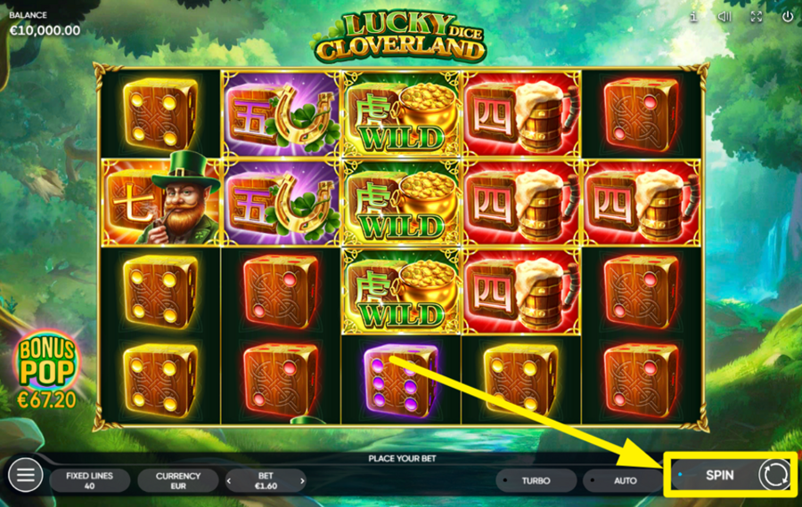 Lucky Cloverland Dice ПРИСОЕДИНЯЙТЕСЬ К СПИННИНГУ!