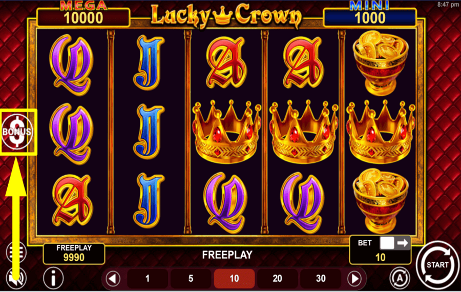 Lucky Crown Hold and Win CHECK THE BONUS FEATURE.