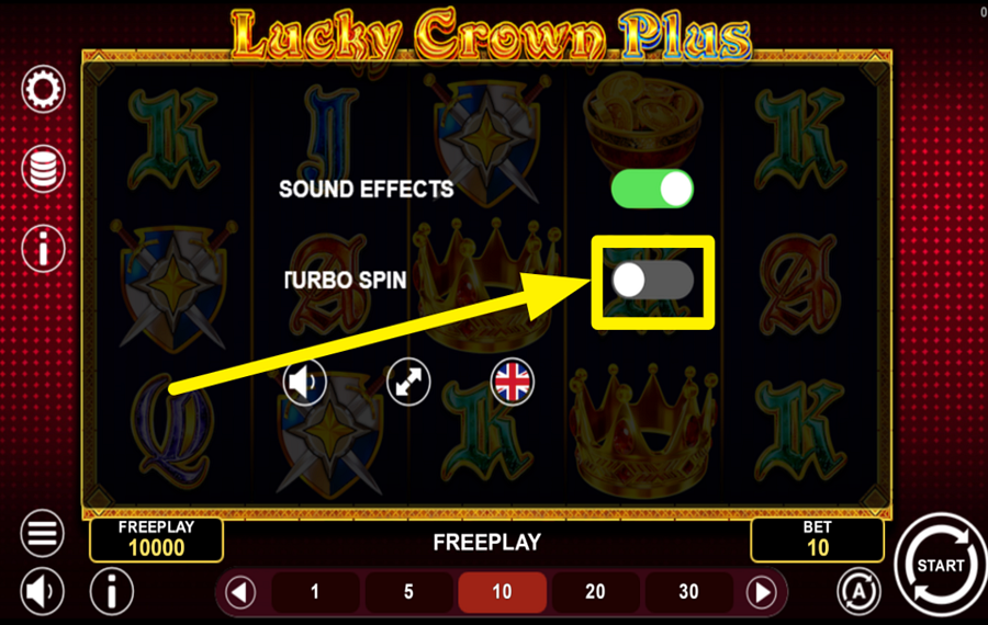 Lucky Crown Plus UNLEASH TURBO CHARGE.