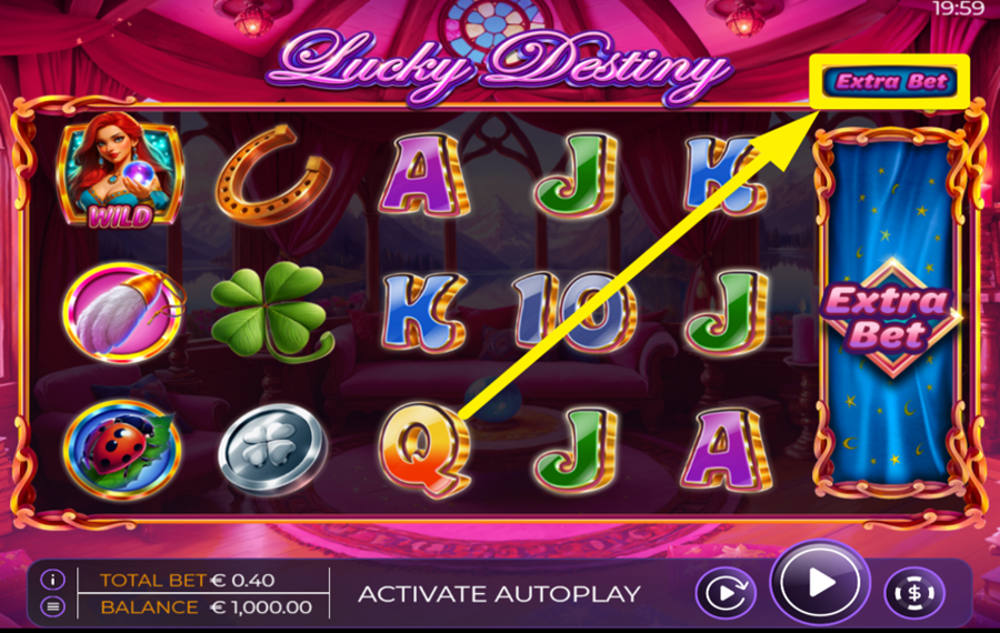 Lucky Destiny ИСПОЛЬЗУЙТЕ ФУНКЦИЮ ДОПОЛНИТЕЛЬНОЙ СТАВКИ.