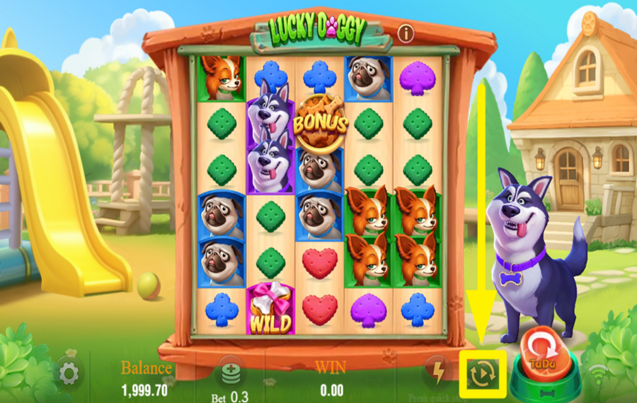 Lucky Doggy ИСПОЛЬЗУЙТЕ АВТОВОСПРОИЗВЕДЕНИЕ.