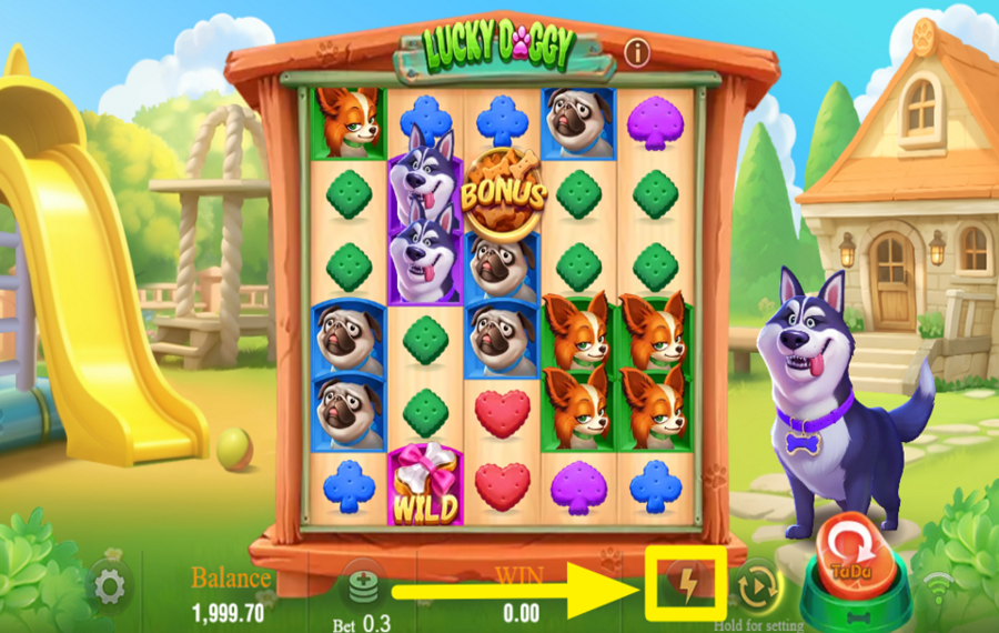 Lucky Doggy УСКОРЬТЕ ИГРОВОЙ ПРОЦЕСС.