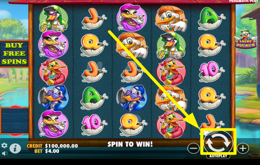 Lucky Ducker SPIN THE REELS!