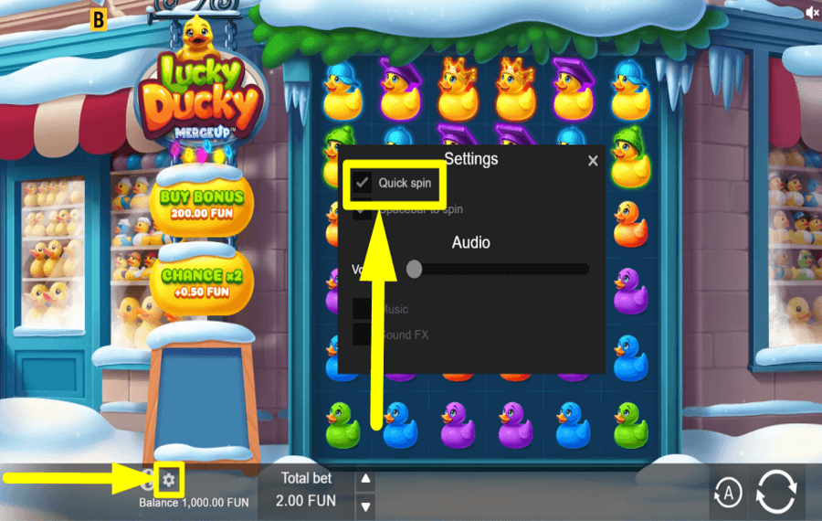 Lucky Ducky Xmas УВЕЛИЧЬТЕ ТЕМП.