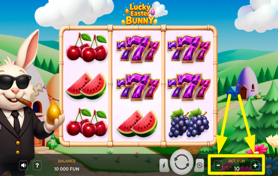 Lucky Easter Bunny PLACE YOUR BET.