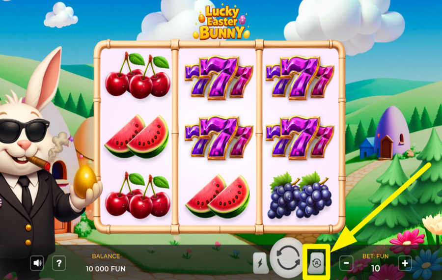 Lucky Easter Bunny UTILIZE AUTOPLAY.