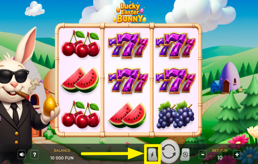 Lucky Easter Bunny AMP UP THE GAME.