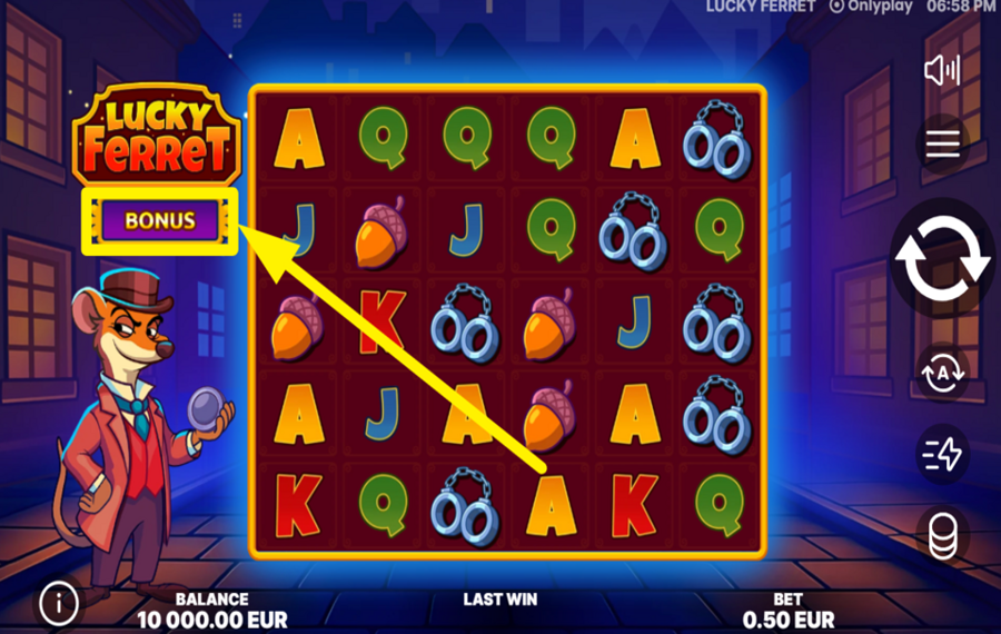 Lucky Ferret PROFITEZ DES FONCTIONNALITÉS BONUS.