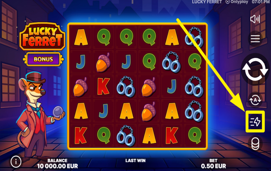 Lucky Ferret PASSEZ À LA VITESSE SUPÉRIEURE.