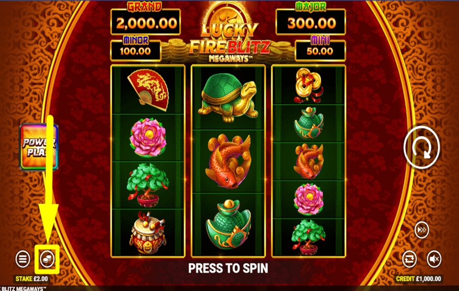 Lucky Fire Blitz Megaways CAST YOUR BET.
