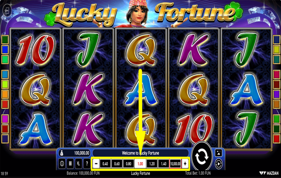 Lucky Fortune УСТАНОВИТЕ ОБЩУЮ СТАВКУ.