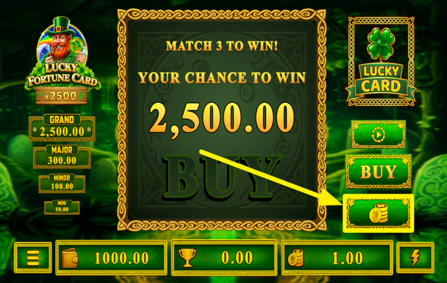 Lucky Fortune Card ОПРЕДЕЛИТЕ СВОЮ СТАВКУ.