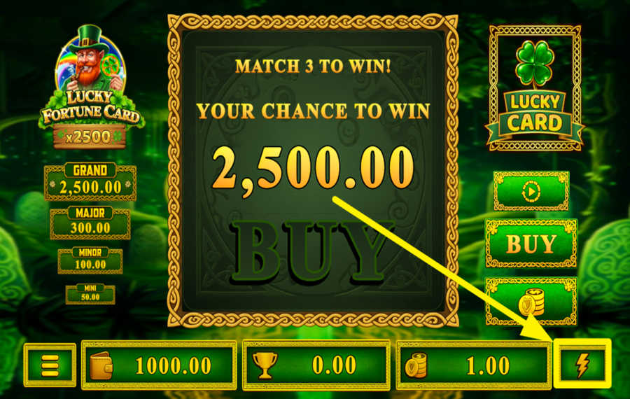 Lucky Fortune Card ИЗМЕНИТЕ СКОРОСТЬ.