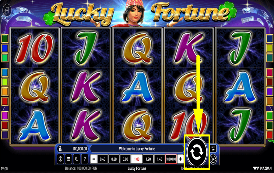 Lucky Fortune НАЖМИТЕ «ИГРАТЬ», ЧТОБЫ ВРАЩАТЬ.
