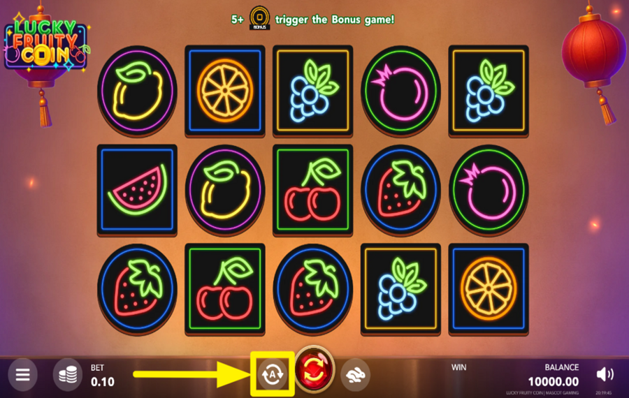 Lucky Fruity Coin TRIGGER AUTOMATIC PLAY.