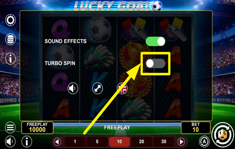 Lucky Goal UNLEASH TURBO CHARGE.