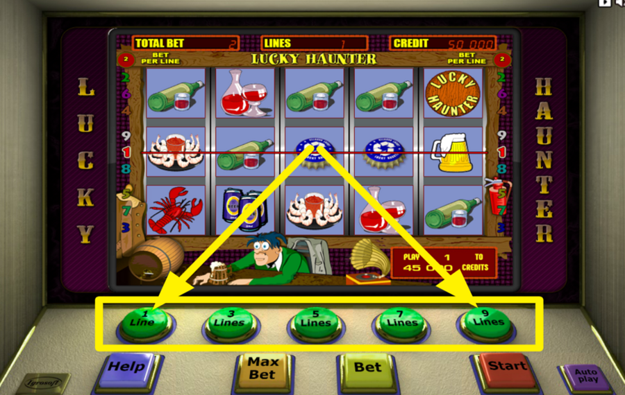 Lucky Haunter ENTSCHEIDEN SIE SICH FÜR EINSATZLINIEN.