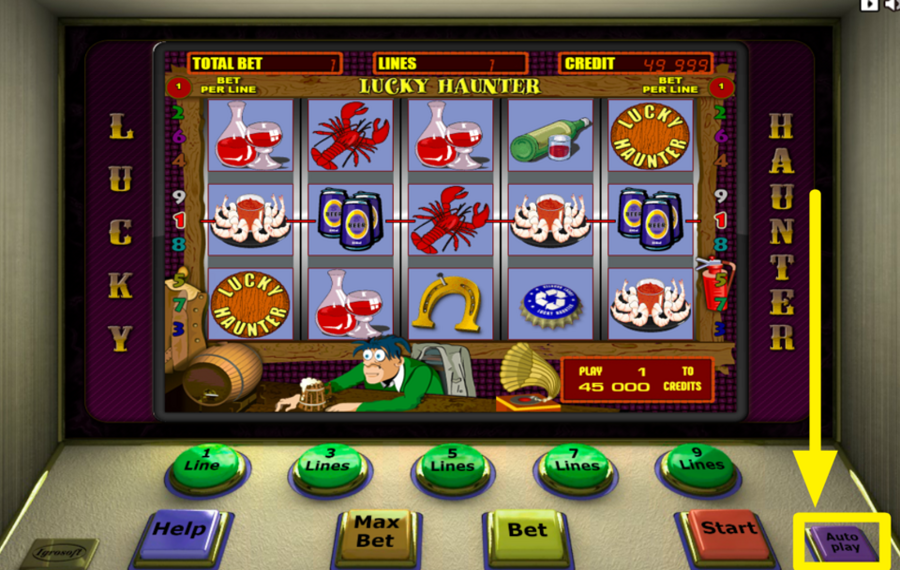 Lucky Haunter VERWENDEN SIE AUTOMATISIERTES SPINNING.