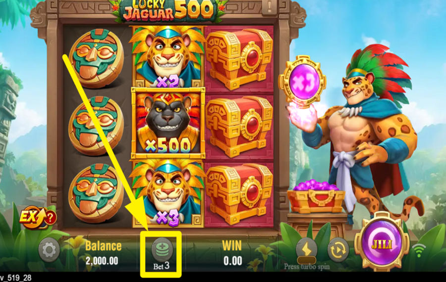 Lucky Jaguar 500 WÄHLEN SIE IHREN EINSATZ.