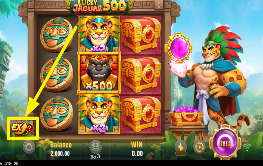 Lucky Jaguar 500 EXTRA-WETTEN AKTIVIEREN.