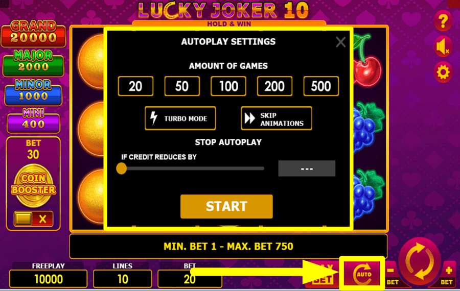 Lucky Joker 10 Hold and Win ВРАЩЕНИЕ В АВТОМАТИЧЕСКОМ РЕЖИМЕ.