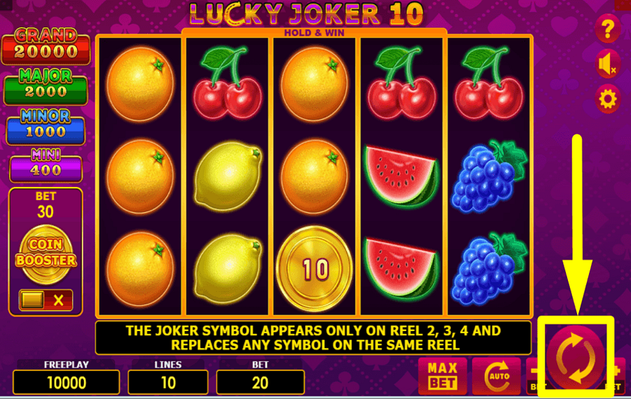 Lucky Joker 10 Hold and Win НАЧНИТЕ ИГРАТЬ В АЗАРТНЫЕ ИГРЫ.