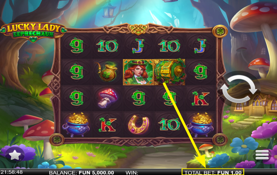 Lucky Lady Leprechaun DÉTERMINEZ VOTRE MISE.