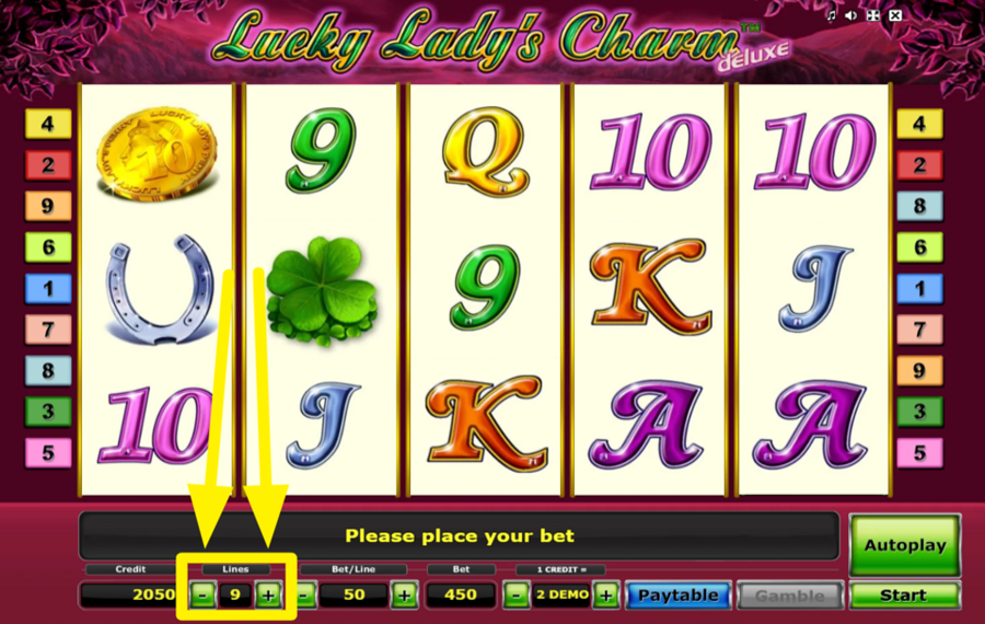 Lucky Ladys Charm Deluxe SÉLECTIONNEZ VOS LIGNES DE PARI.