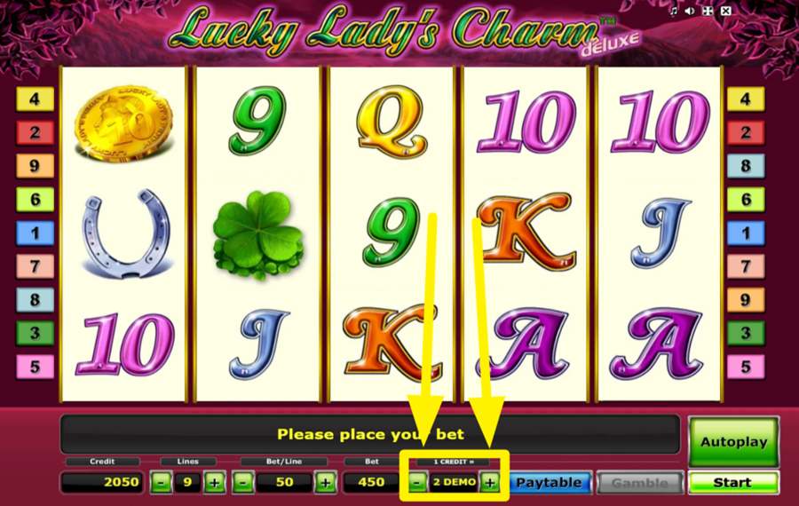 Lucky Ladys Charm Deluxe CHOISISSEZ LA VALEUR DE LA PIÈCE.