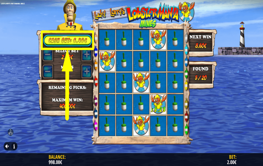 Lucky Larrys Lobstermania Mines REMPORTEZ LE PRIX.