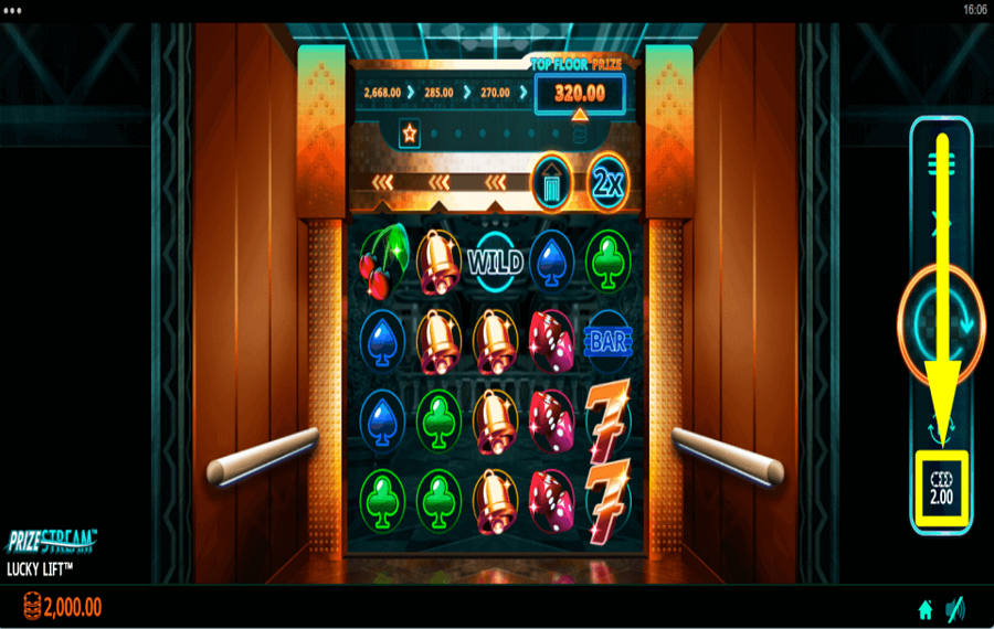 Lucky Lift BESTIMMEN SIE IHREN EINSATZ.