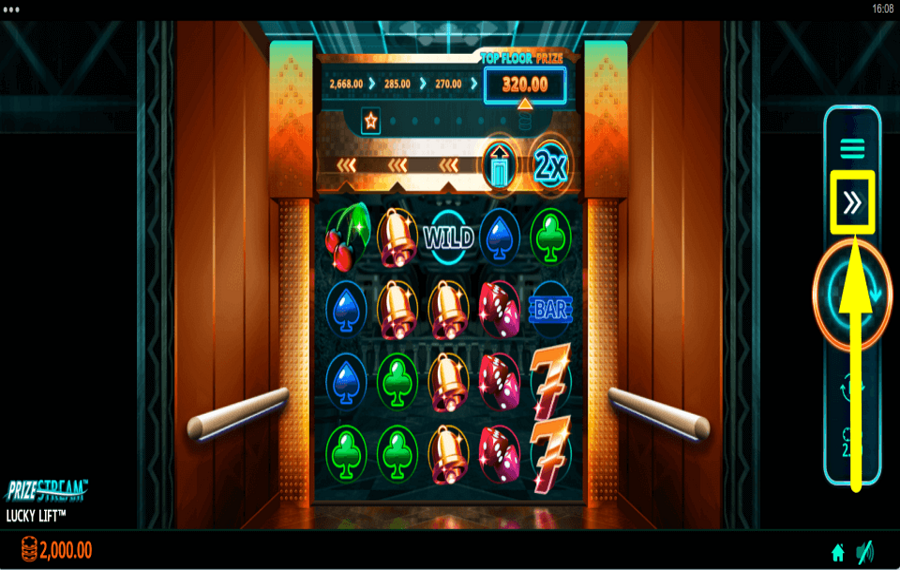 Lucky Lift TURBO EINSCHALTEN.