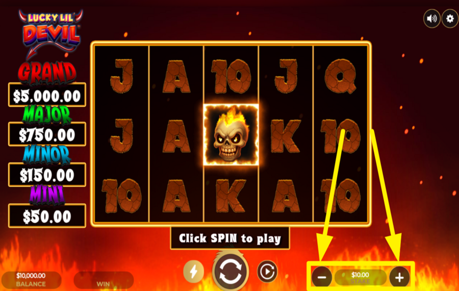 Lucky Lil Devil ВЫБЕРИТЕ СВОЮ СТАВКУ.