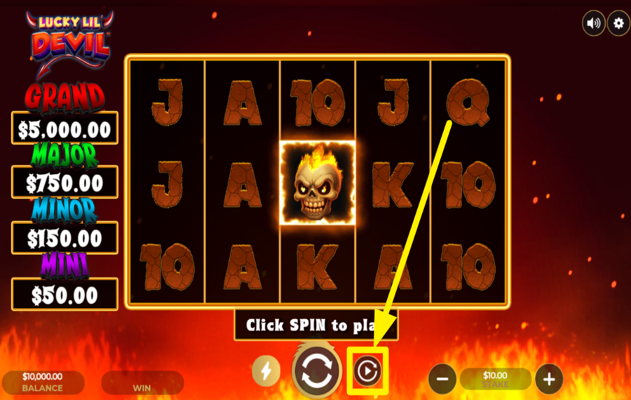 Lucky Lil Devil ВКЛЮЧИТЬ АВТОВОСПРОИЗВЕДЕНИЕ.