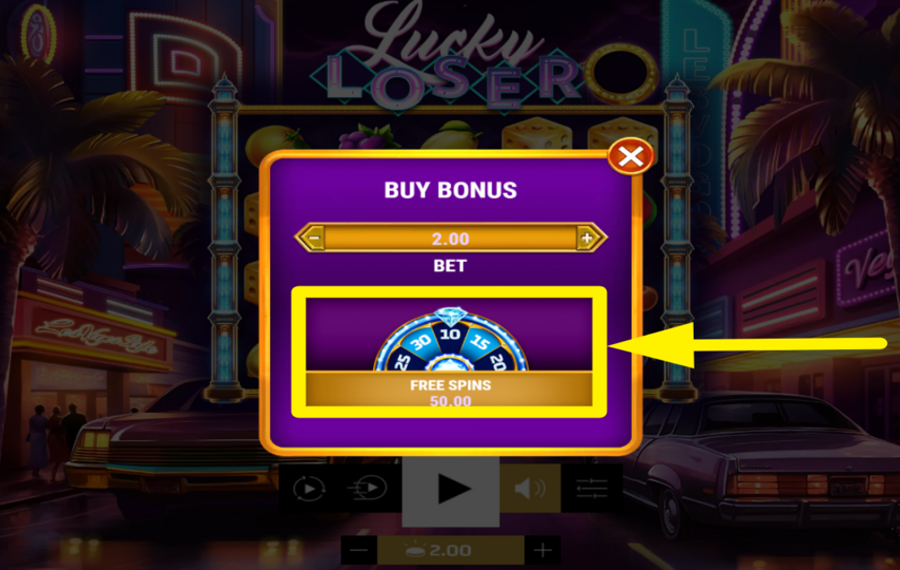 Lucky Loser КУПИТЬ БОНУСНУЮ ИГРУ.
