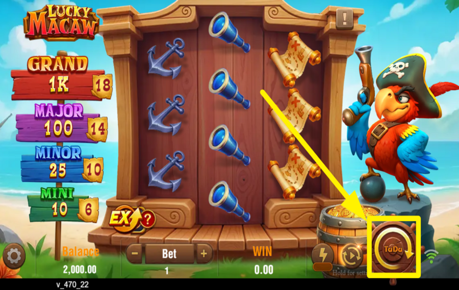 Lucky Macaw ПРИСОЕДИНЯЙТЕСЬ К СПИННИНГУ.