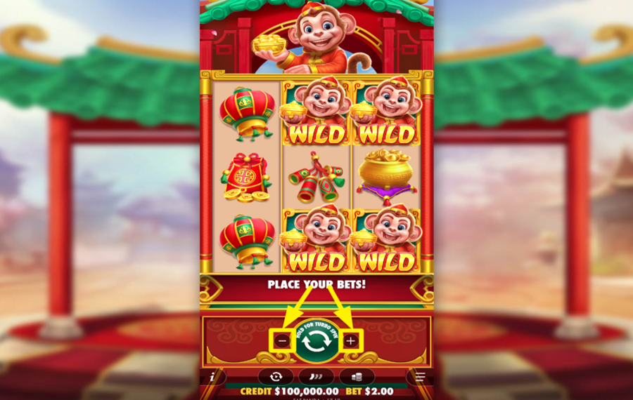 Lucky Monkey DECIDE ON YOUR BET.