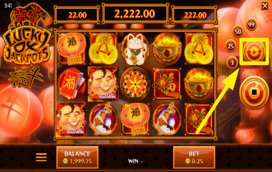 Lucky Ox Jackpots UTILISEZ DES SPIN AUTOMATISÉS.