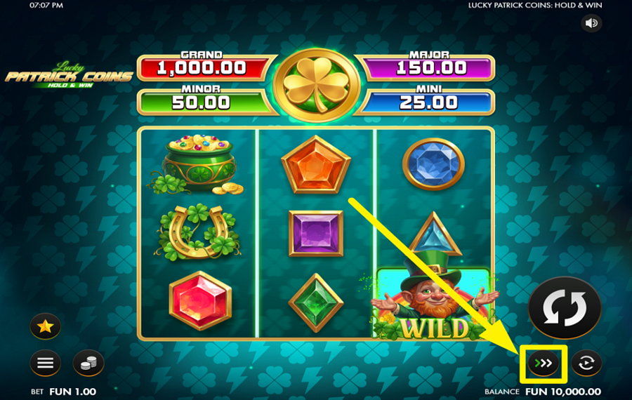 Lucky Patrick Coins Hold and Win AUMENTA EL RITMO.