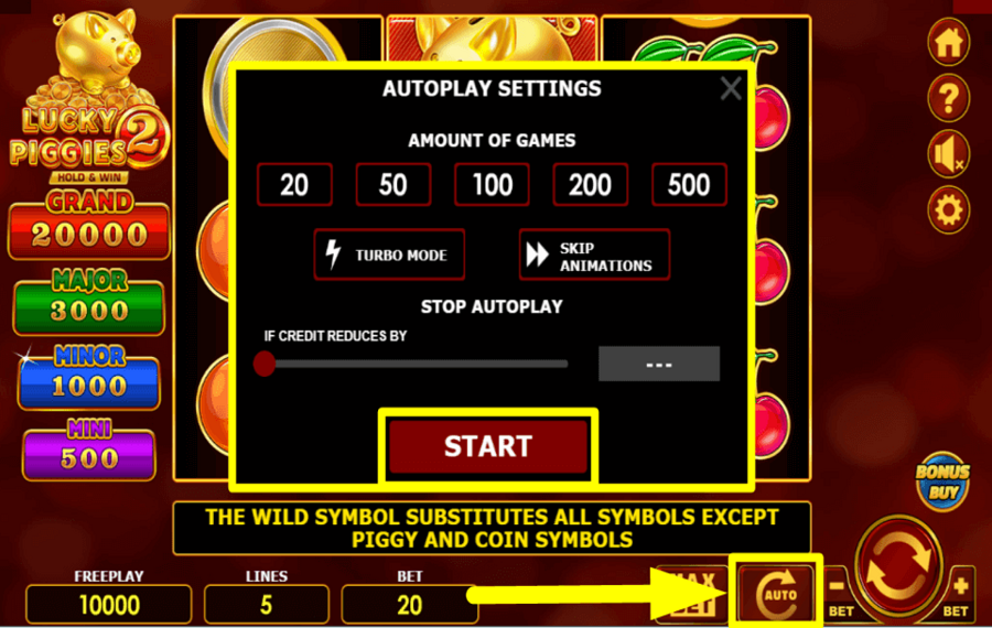 Lucky Piggies 2 Hold and Win ACTIVER LA LECTURE AUTOMATIQUE.