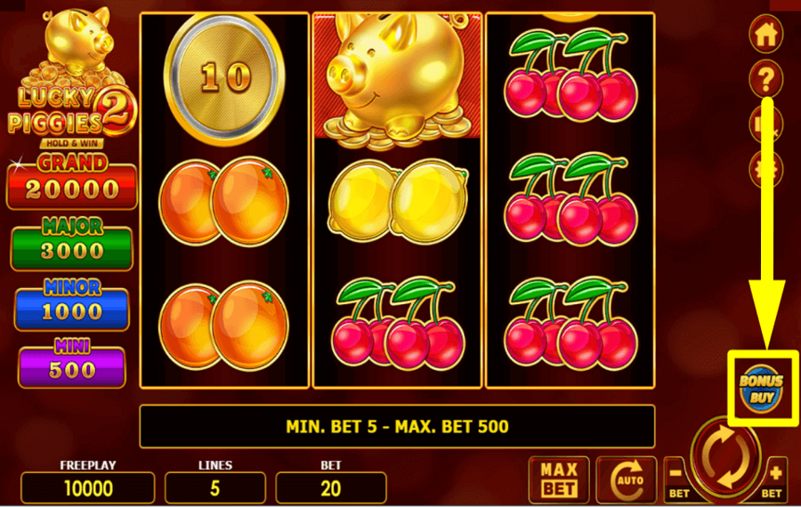 Lucky Piggies 2 Hold and Win ACHETEZ LE BONUS.