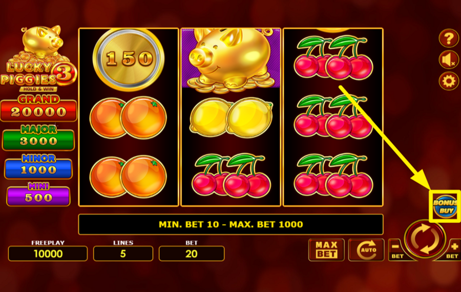 Lucky Piggies 3 GRAB A BONUS!