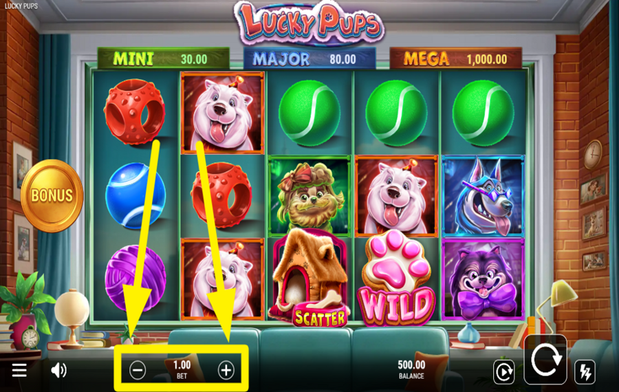 Lucky Pups ESPECIFICA TU APUESTA.