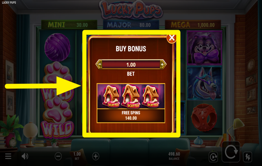 Lucky Pups ACTIVA GIROS DE BONIFICACIÓN.