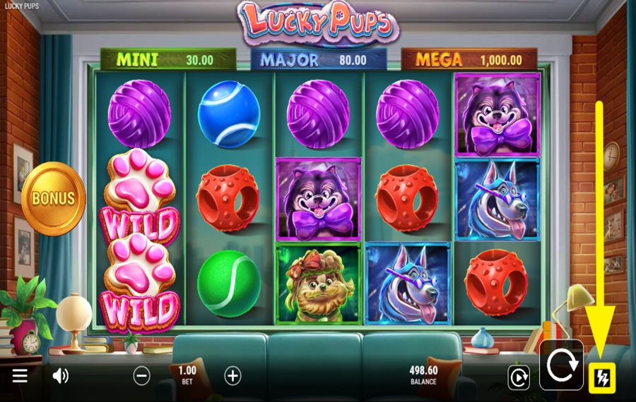 Lucky Pups AUMENTE LA VELOCIDAD.