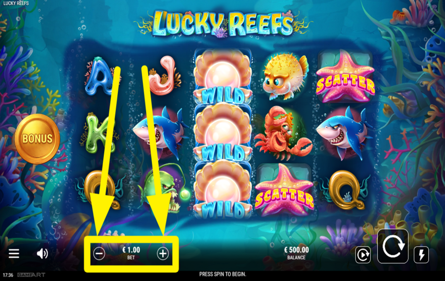 Lucky Reefs SCEGLI LA TUA PUNTATA.