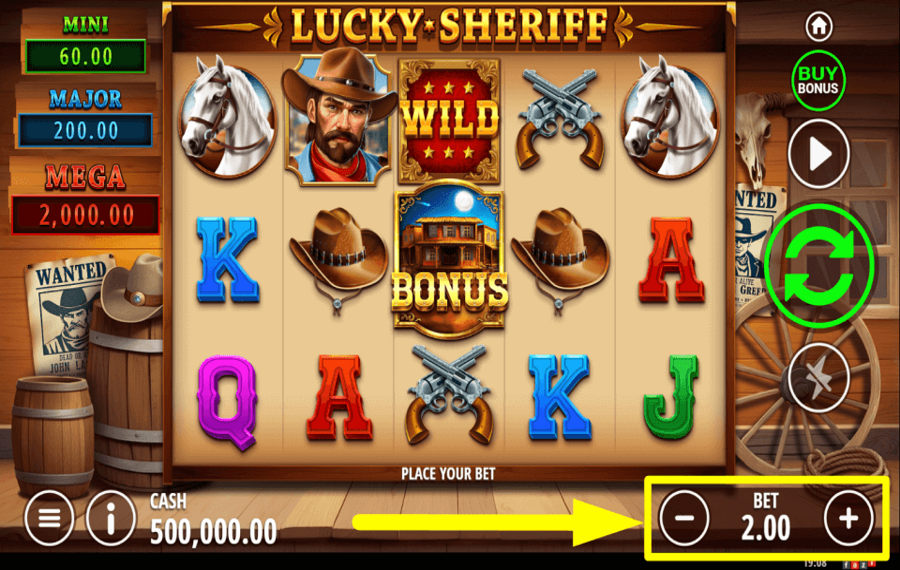 Lucky Sheriff Hold and Win ДЕЛАЙТЕ СТАВКУ.